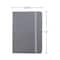 JAM Paper Large Hardcover Notebook with Elastic Band